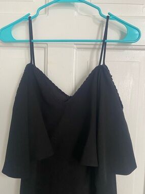 Zara Black Spaghetti Strap Dress